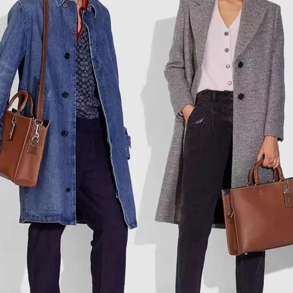 COACH 1941 Rogue Brief Briefcase in Dark Sienna Natural Glovetanned Leather NWT - Picture 5 of 11